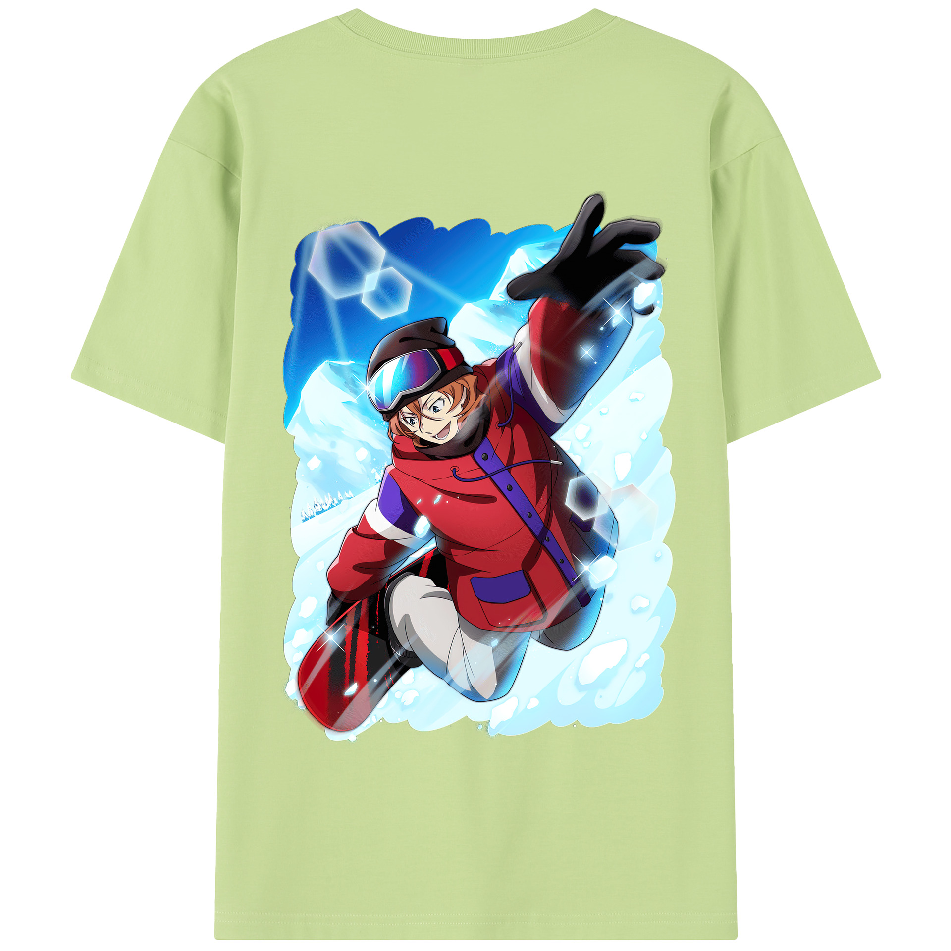 （画像用） 文豪ストレイドッグス Bungo Stray Dogs 綿100％半袖Tシャツ（背面プリント）
